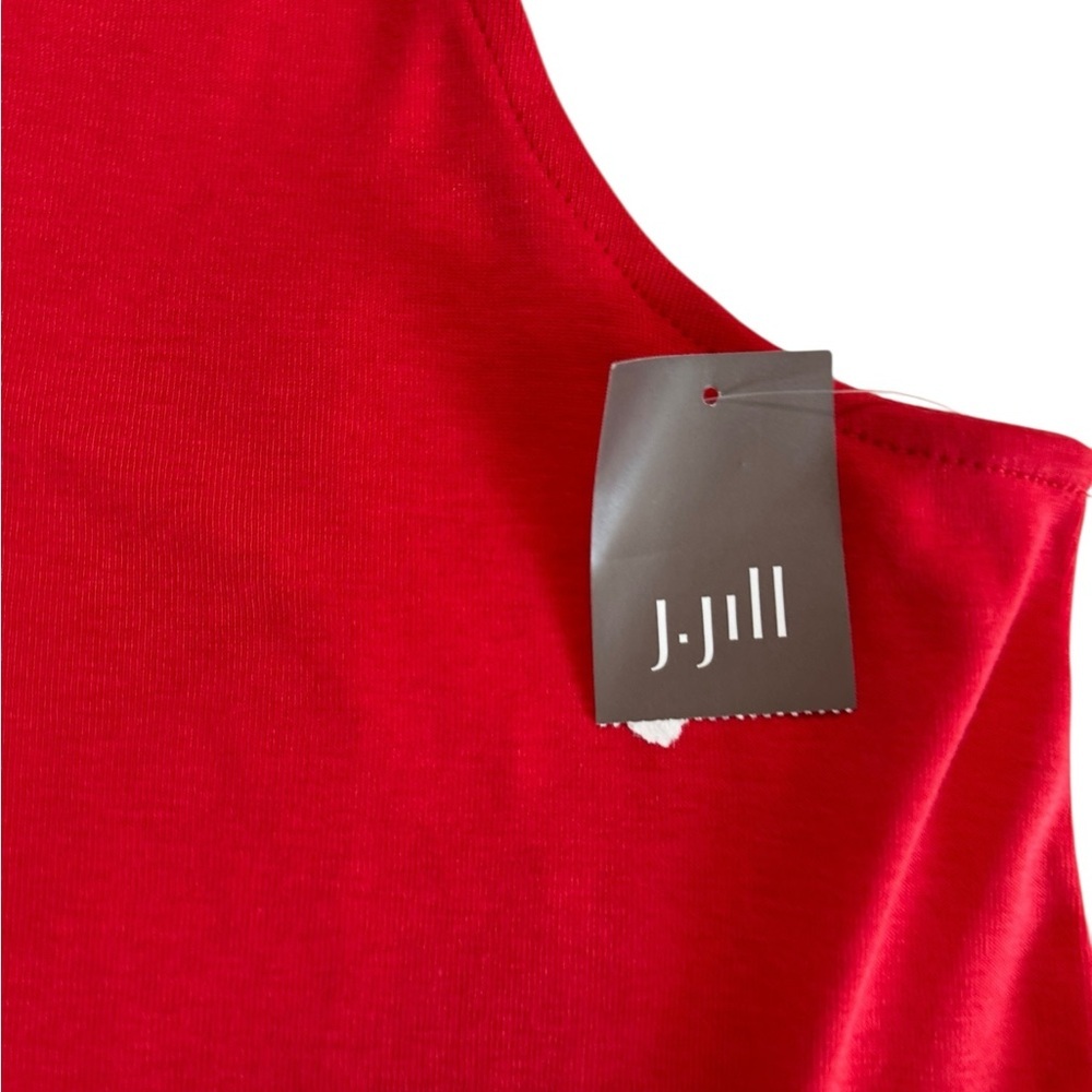 J. Jill Pima V-neck Geranium Tank Top Size L NWT - Picture 8 of 17
